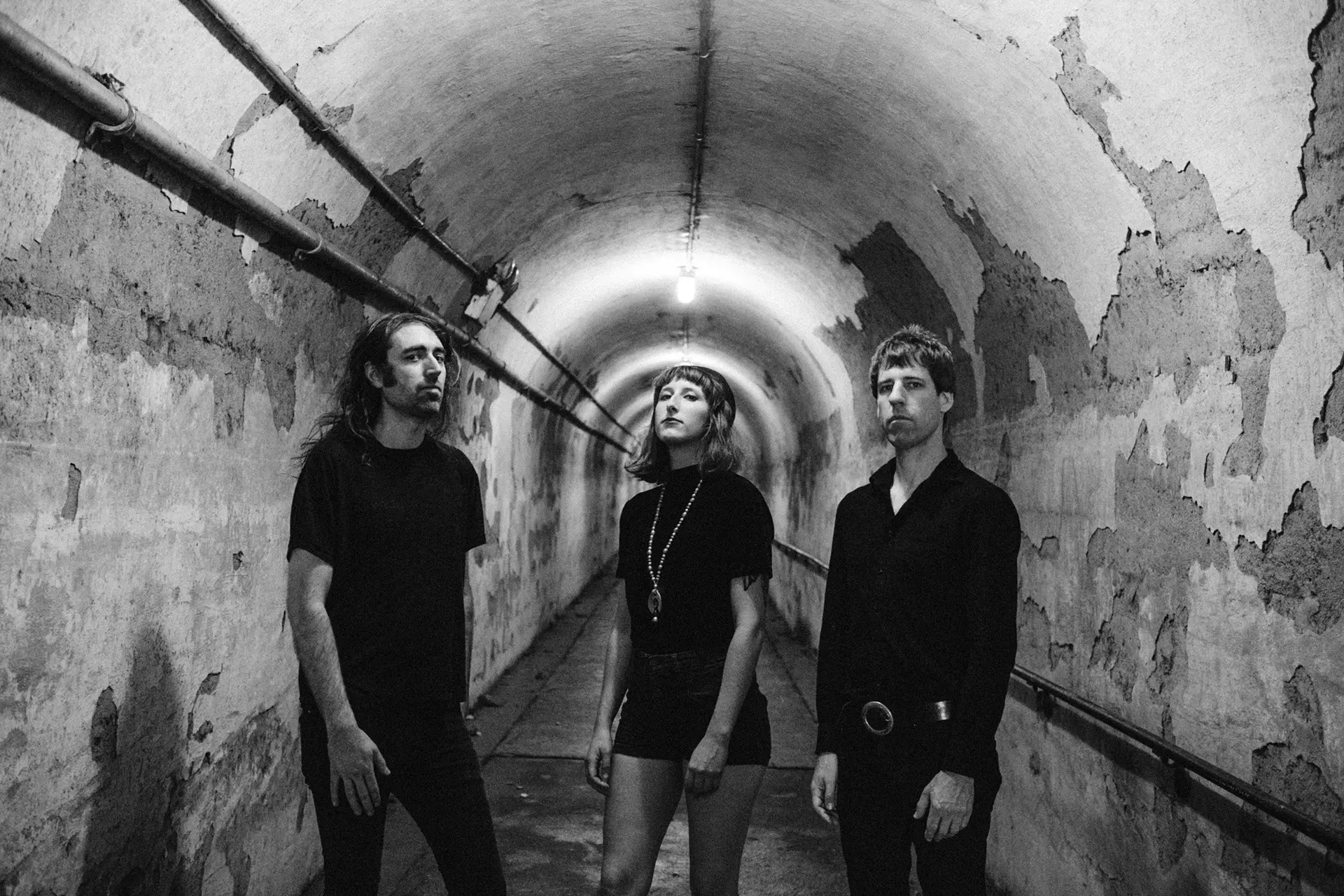 A Place to Bury Strangers in a tunnel