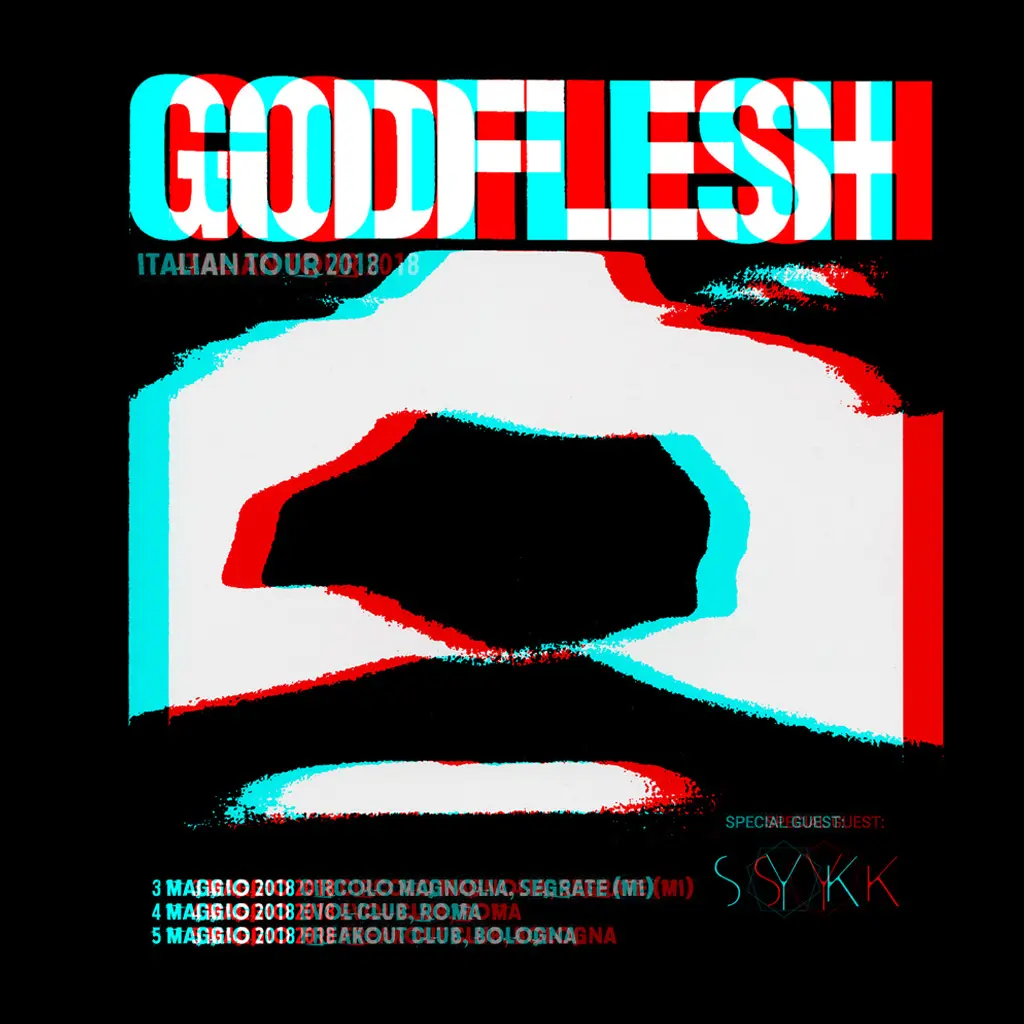 Godflesh tour poster Italy 2018